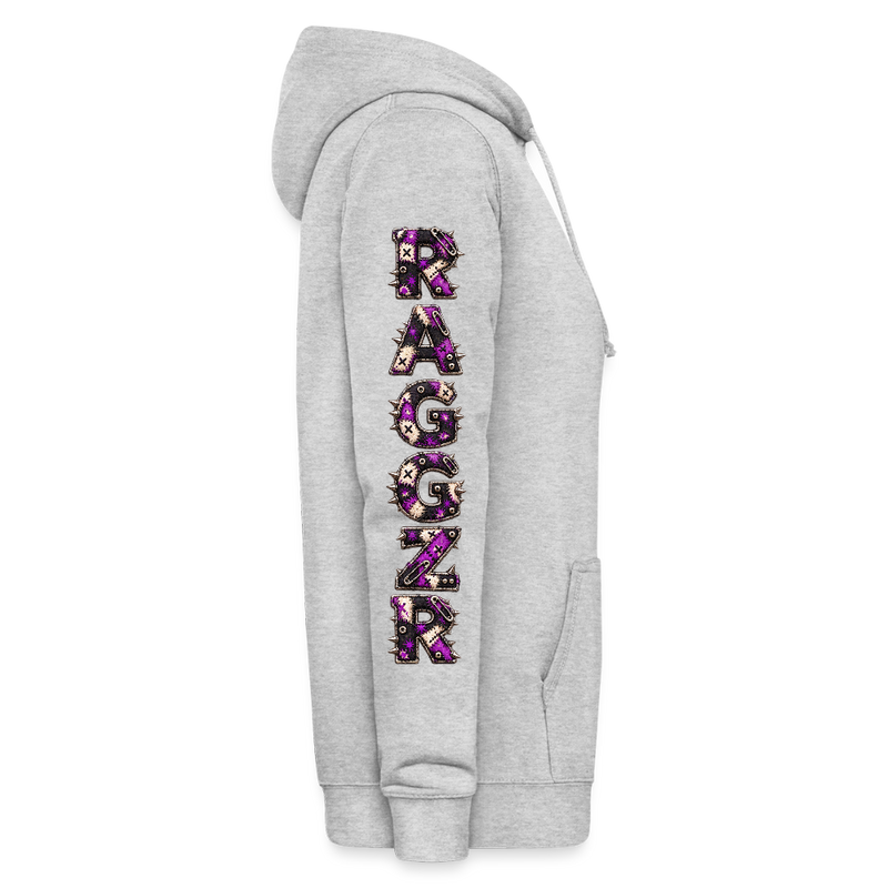 RAGGZR – Damen Hoodie - Hellgrau meliert