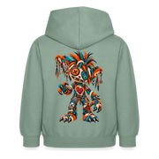 SCRAP JACK – Kinder Hoodie - Graugrün