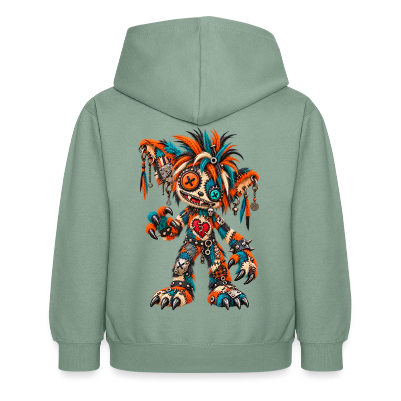 SCRAP JACK – Kinder Hoodie - Graugrün