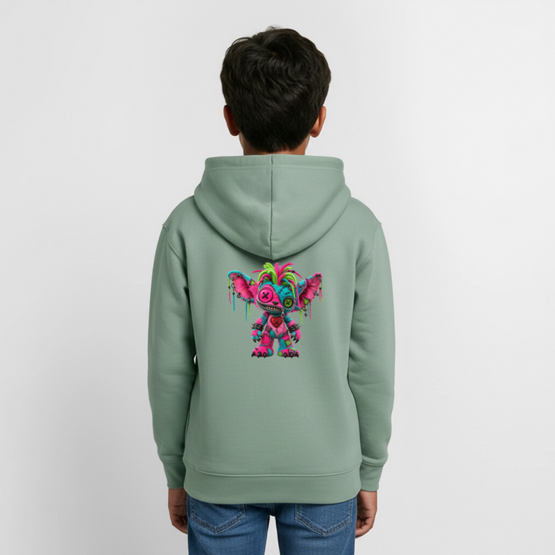 RIOT ROXIE – Teenie Hoodie - Graugrün