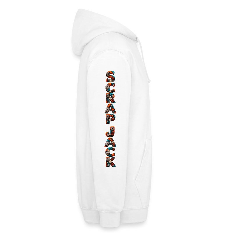SCRAP JACK – Herren / Unisex Hoodie - Weiß
