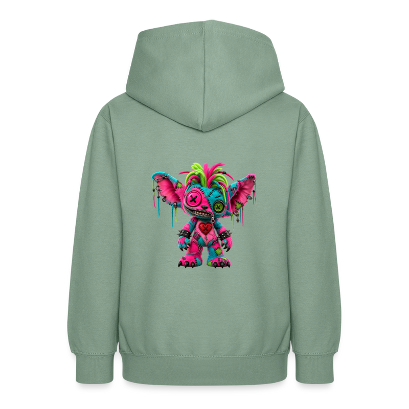 RIOT ROXIE – Teenie Hoodie - Graugrün