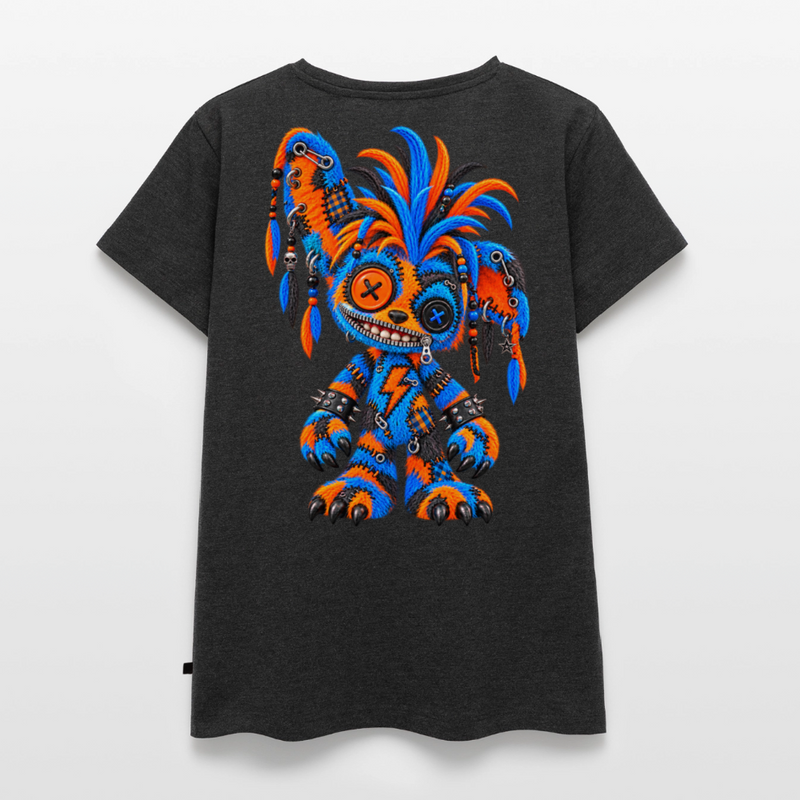 STATIC SPIKE – Damen Premium T-Shirt - Anthrazit meliert
