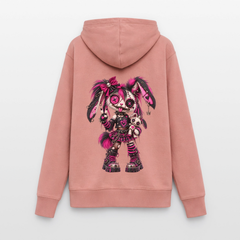 VELVET VEX – Damen Hoodie - Altrosa