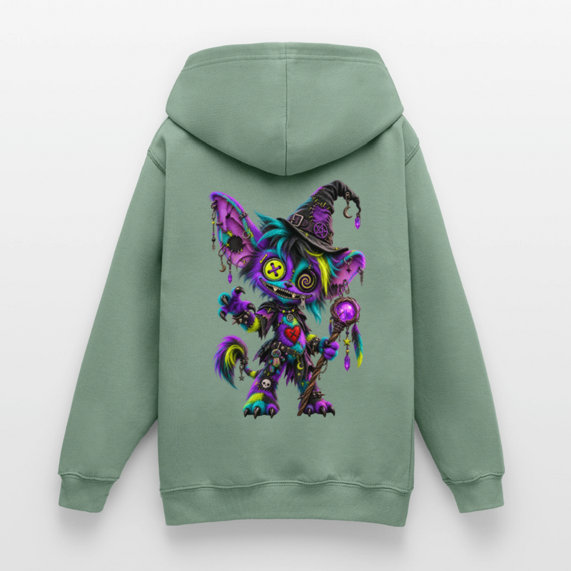HEXIE HAZE – Teenie Hoodie - Graugrün