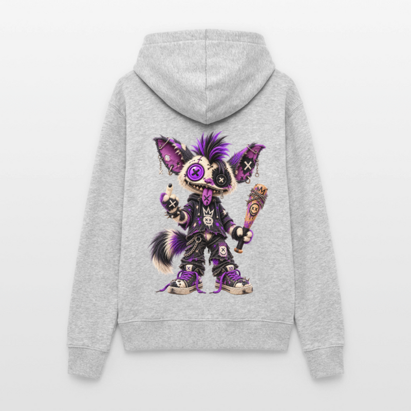 RAGGZR – Damen Hoodie - Hellgrau meliert