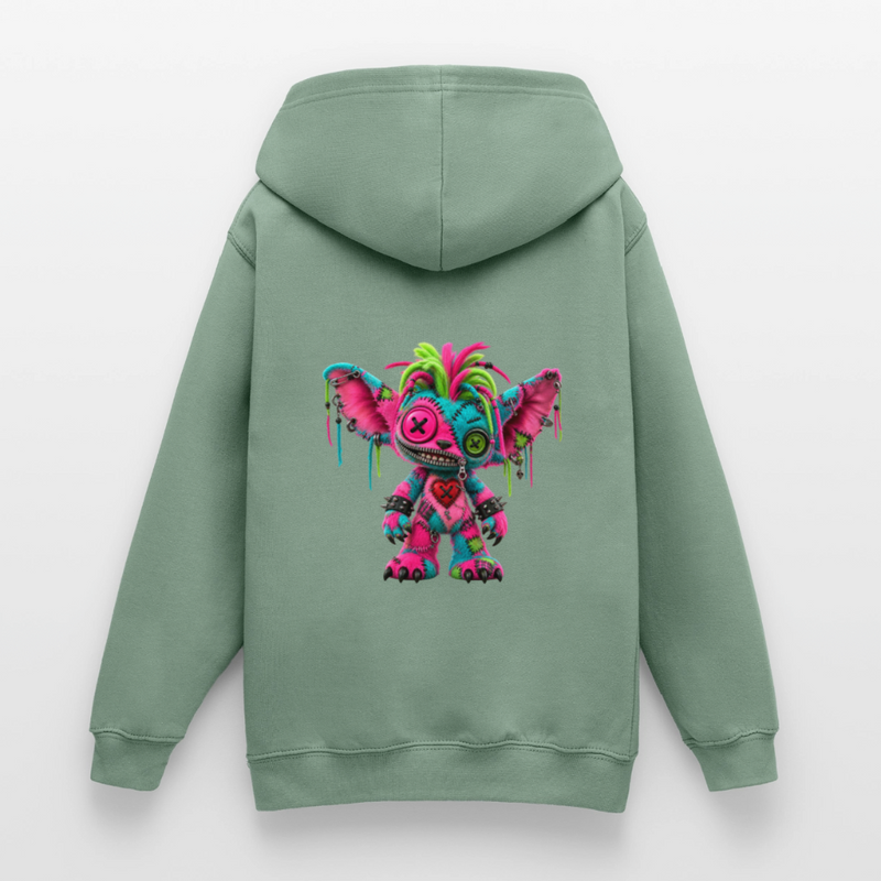 RIOT ROXIE – Teenie Hoodie - Graugrün