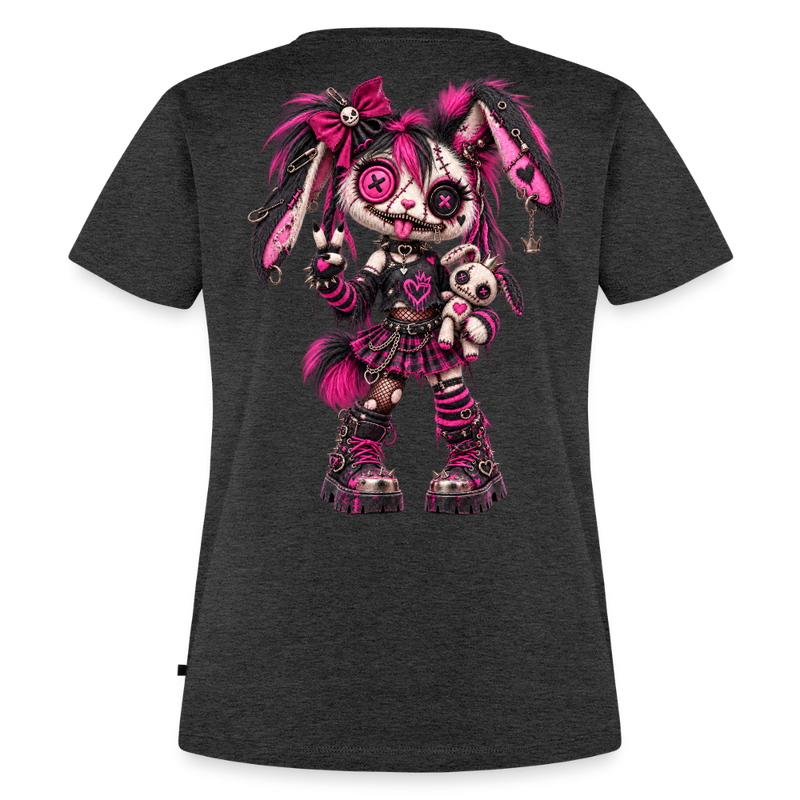 VELVET VEX – Damen Premium T-Shirt - Anthrazit meliert