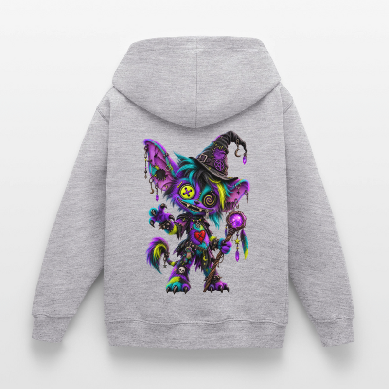 HEXIE HAZE – Kinder Hoodie - Hellgrau meliert
