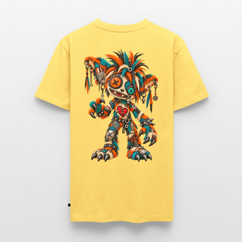 SCRAP JACK – Herren Premium T-Shirt - Pastellgelb