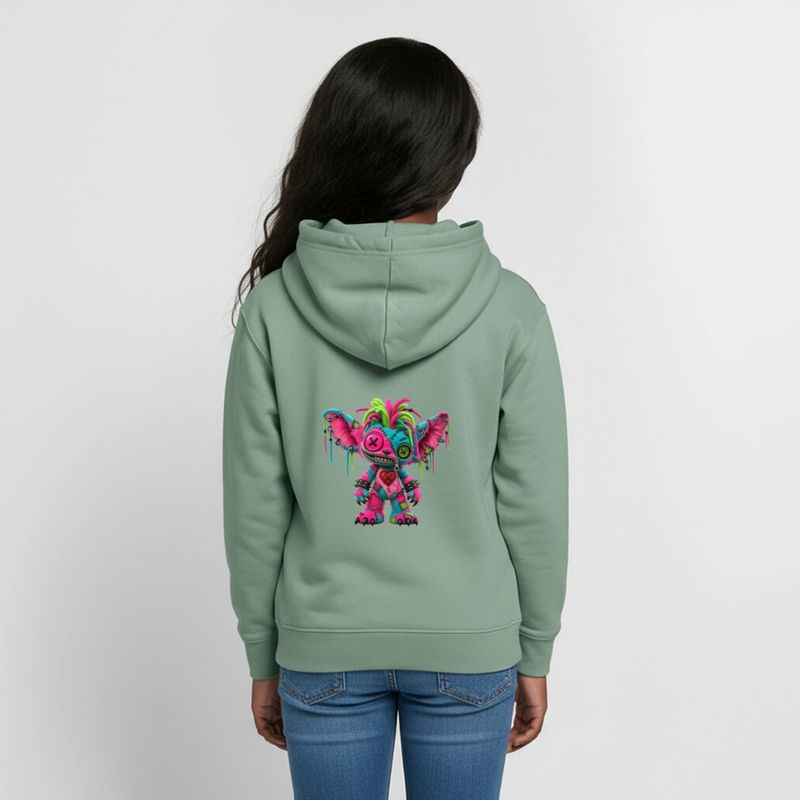 RIOT ROXIE – Teenie Hoodie - Graugrün
