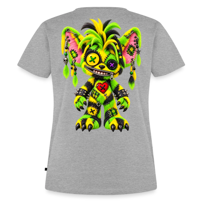 FUZZBALL GREMMY – Damen Premium T-Shirt - Grau meliert