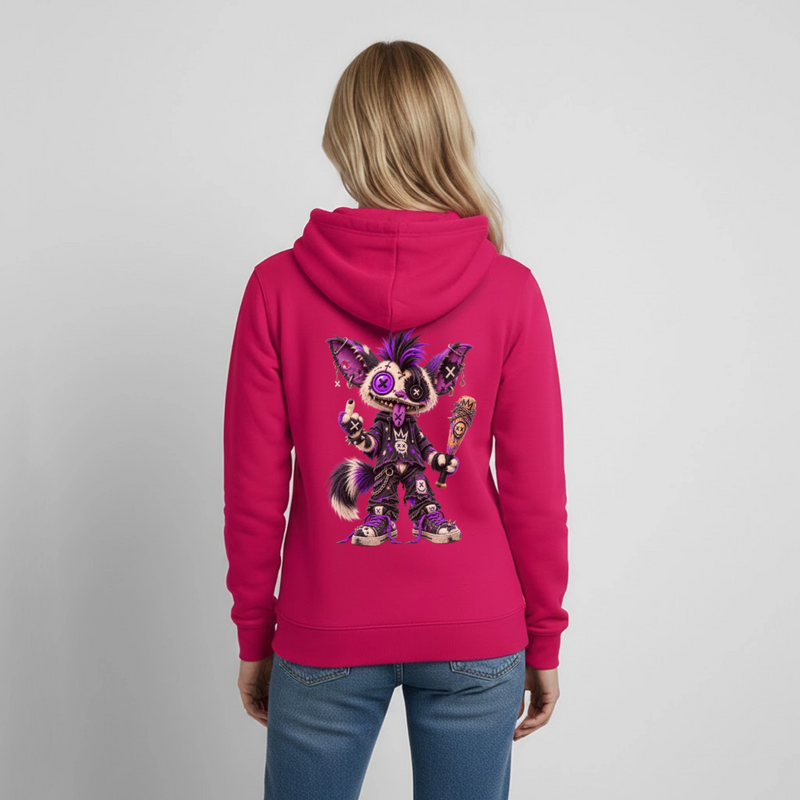 RAGGZR – Damen Hoodie - dunkles Pink