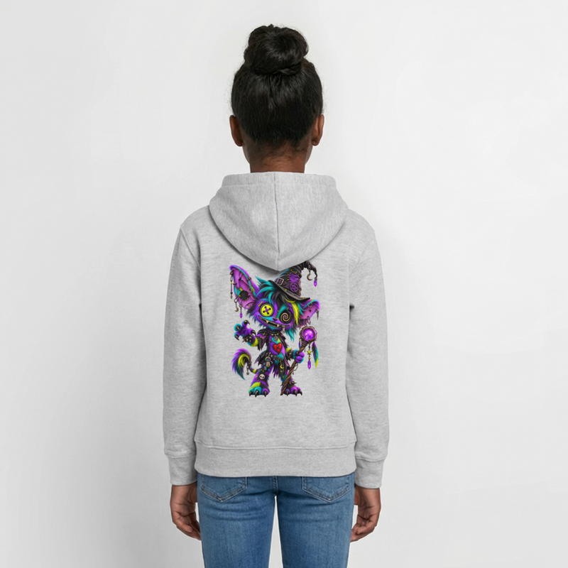 HEXIE HAZE – Teenie Hoodie - Hellgrau meliert
