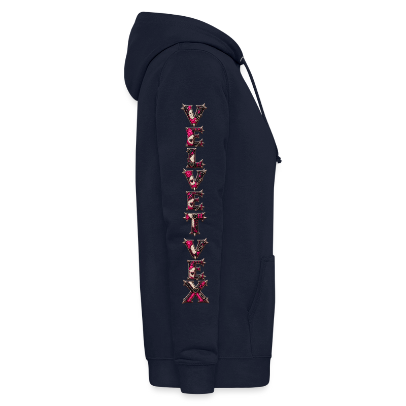VELVET VEX – Damen Hoodie - Navy