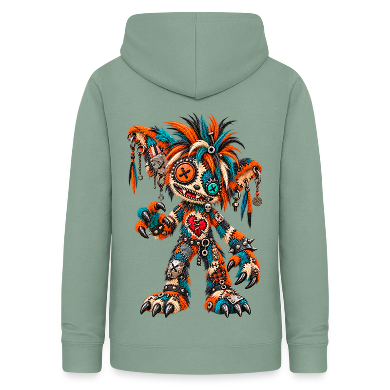 SCRAP JACK – Damen Hoodie - Graugrün