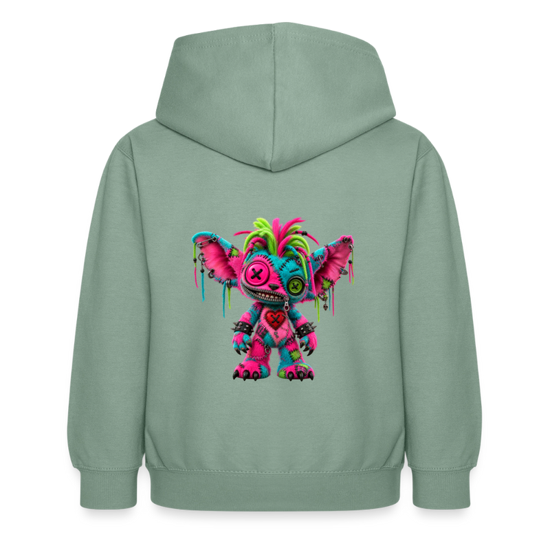 RIOT ROXIE – Kinder Hoodie - Graugrün