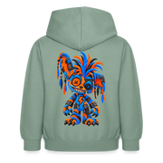 STATIC SPIKE – Kinder Hoodie - Graugrün