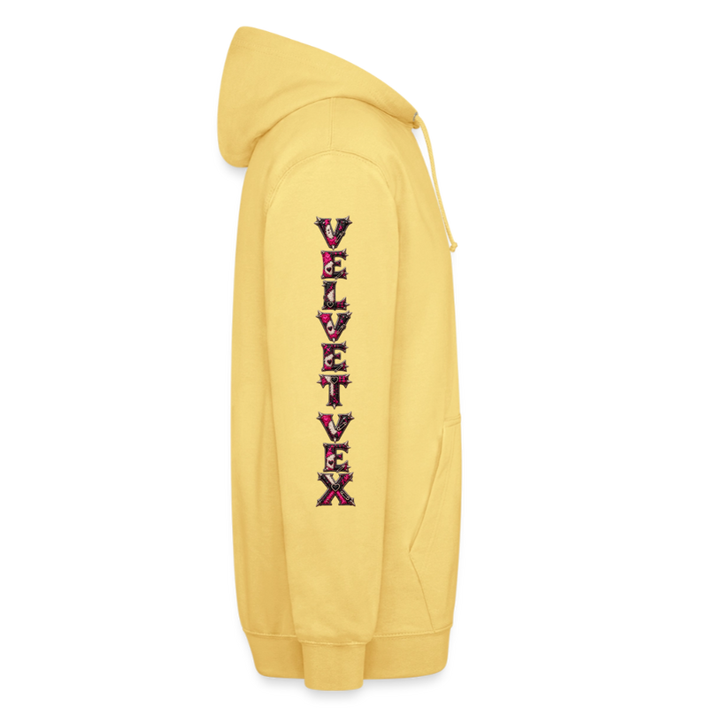 VELVET VEX – Herren / Unisex Hoodie - Zitronengelb