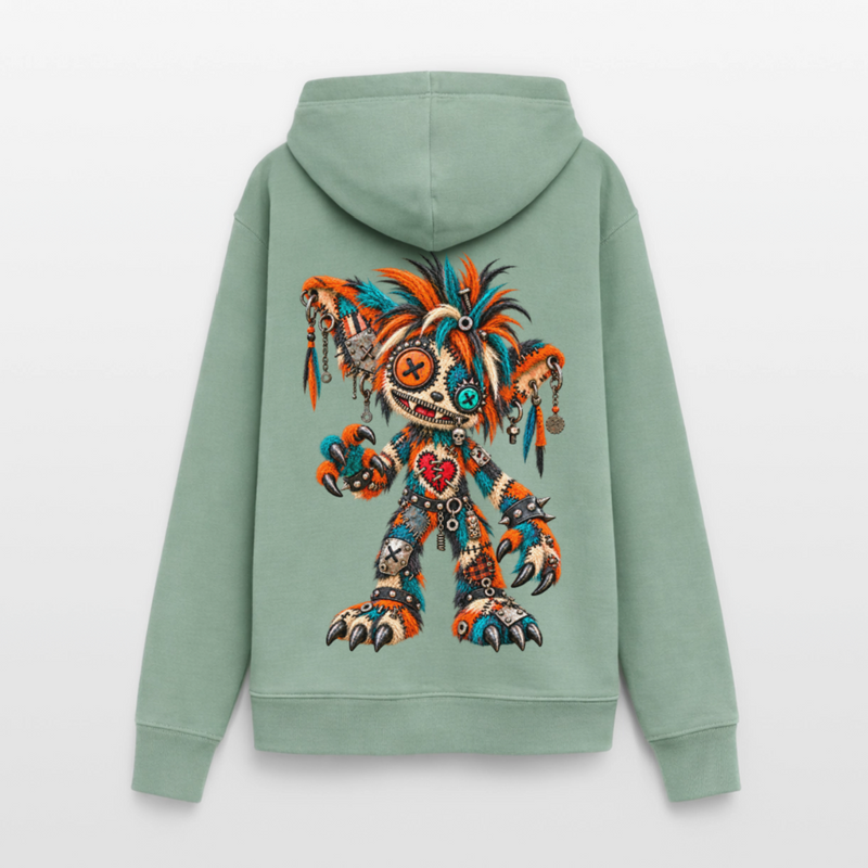 SCRAP JACK – Damen Hoodie - Graugrün