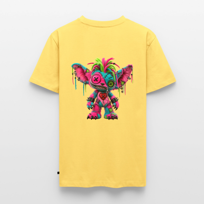 RIOT ROXIE – Herren Premium T-Shirt - Pastellgelb
