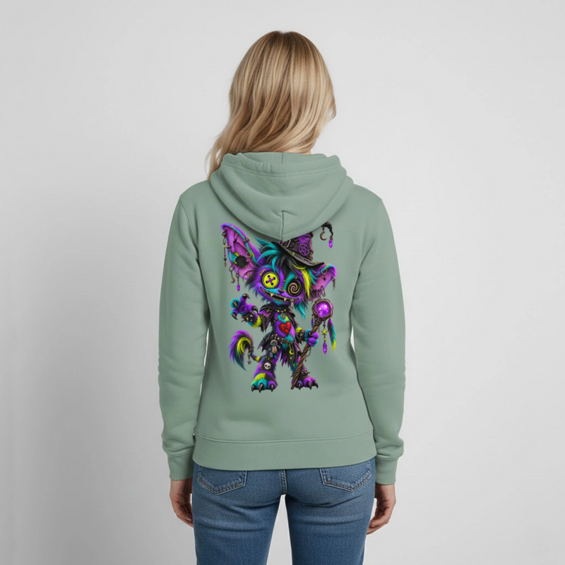 HEXIE HAZE – Damen Hoodie - Graugrün