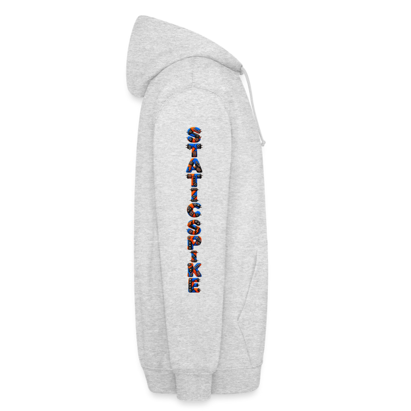 STATIC SPIKE – Herren / Unisex Hoodie - Hellgrau meliert