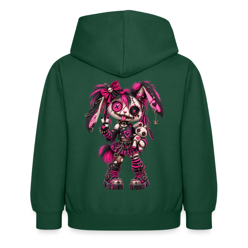 VELVET VEX – Kinder Hoodie - Flaschengrün