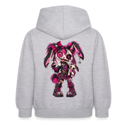 VELVET VEX – Kinder Hoodie - Hellgrau meliert