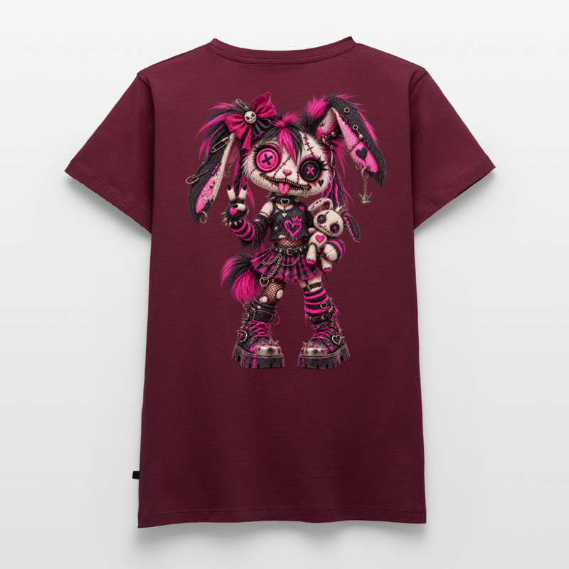 VELVET VEX – Damen Premium T-Shirt - Burgunderrot