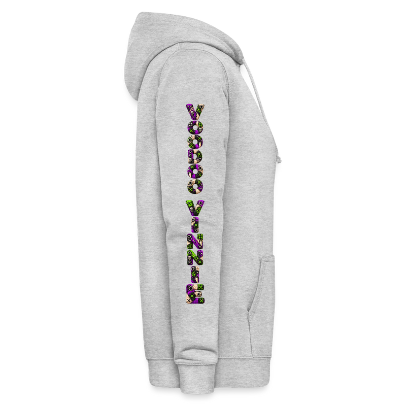VOODOO VINNIE – Damen Hoodie - Hellgrau meliert