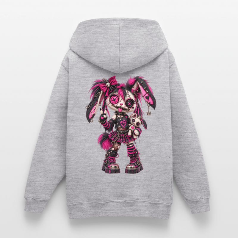 VELVET VEX – Teenie Hoodie - Hellgrau meliert