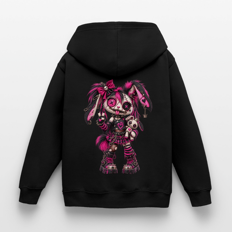 VELVET VEX – Kinder Hoodie - Schwarz