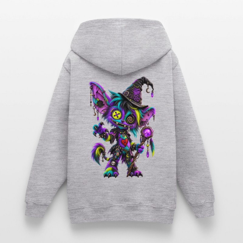 HEXIE HAZE – Teenie Hoodie - Hellgrau meliert
