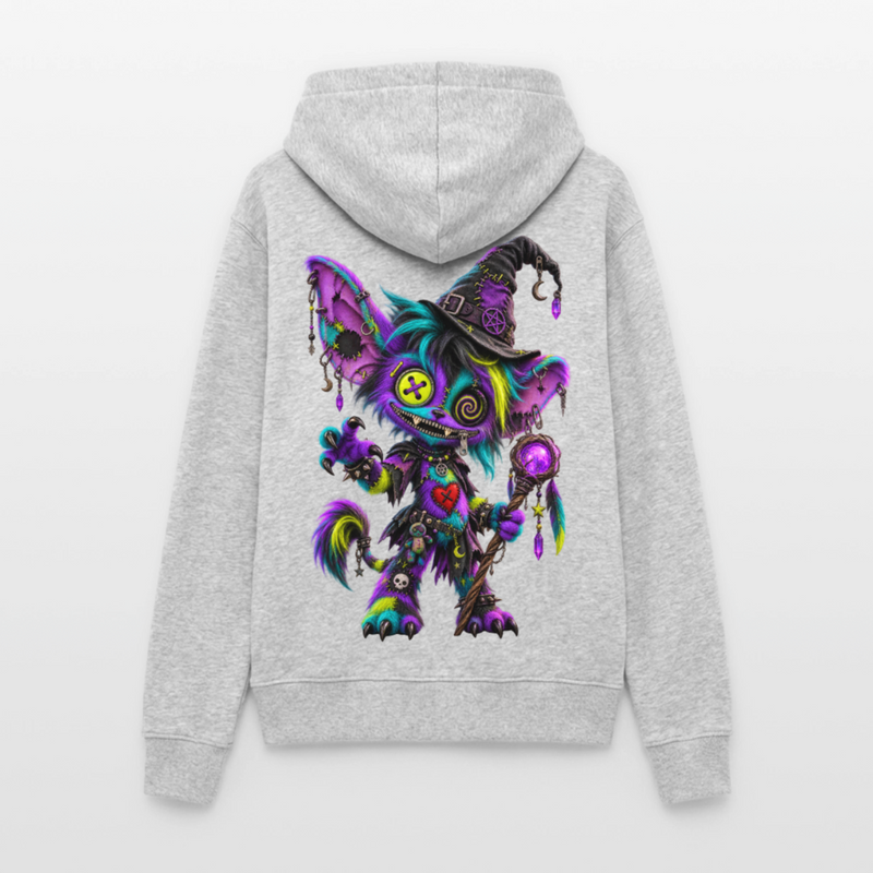 HEXIE HAZE – Damen Hoodie - Hellgrau meliert