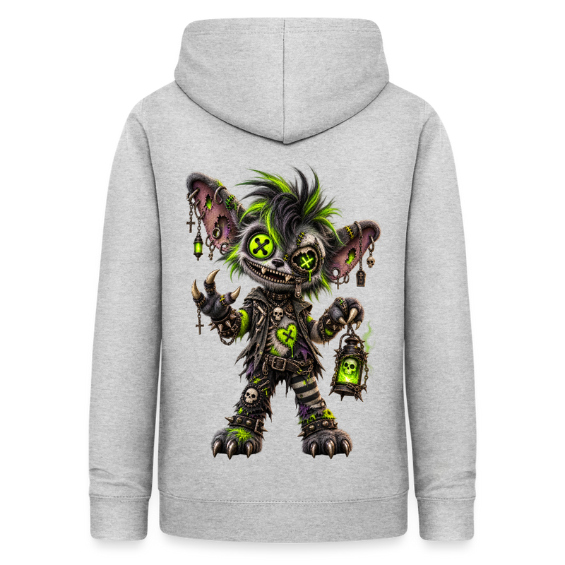 GRAVEYARD GIZZ – Damen Hoodie - Hellgrau meliert