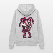 VELVET VEX – Damen Hoodie - Hellgrau meliert