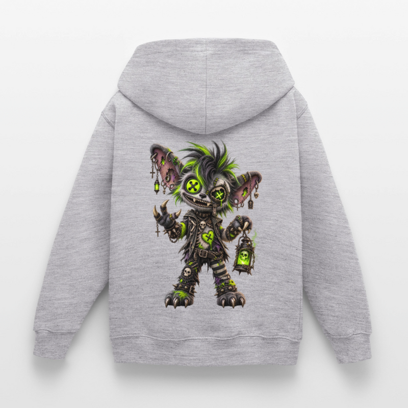 GRAVEYARD GIZZ – Kinder Hoodie - Hellgrau meliert