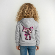 VELVET VEX – Kinder Hoodie - Hellgrau meliert