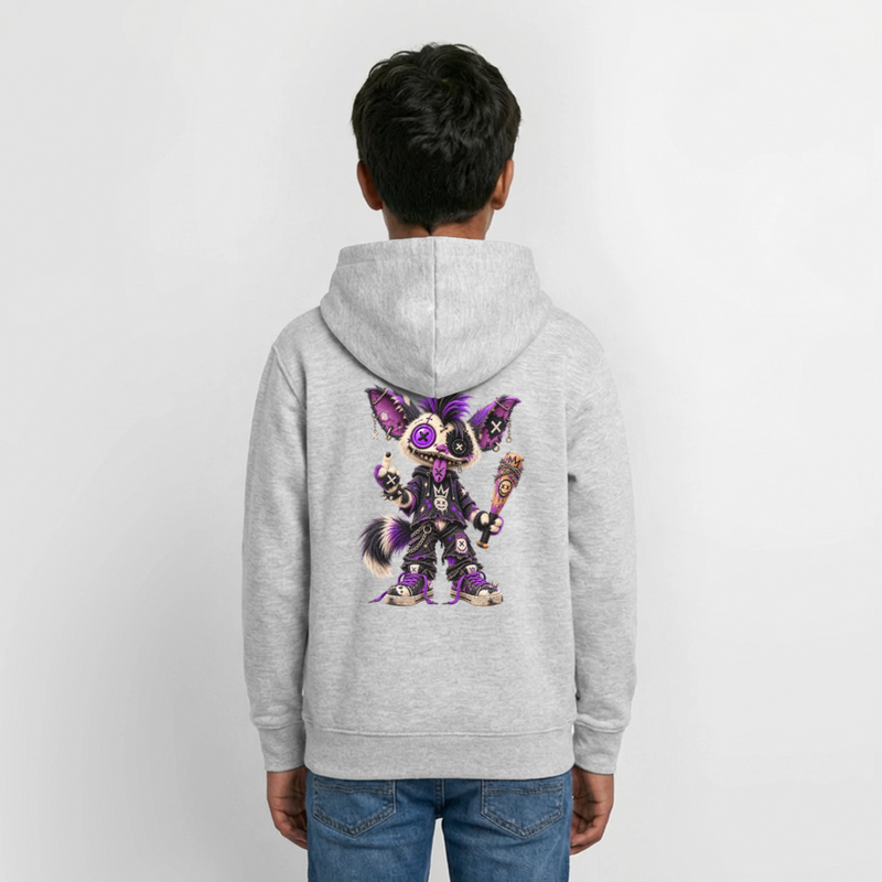 RAGGZR – Teenie Hoodie - Hellgrau meliert
