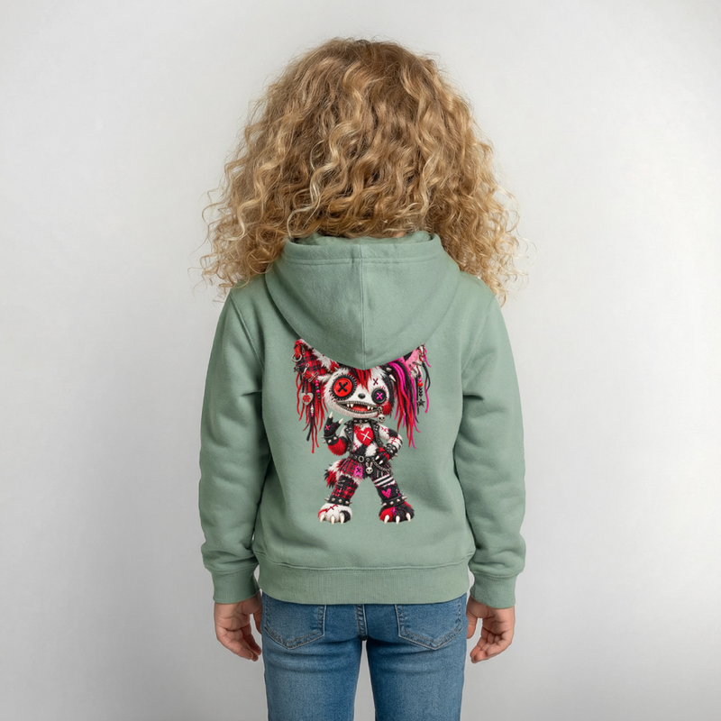 MOSH MOLLY – Kinder Hoodie - Graugrün