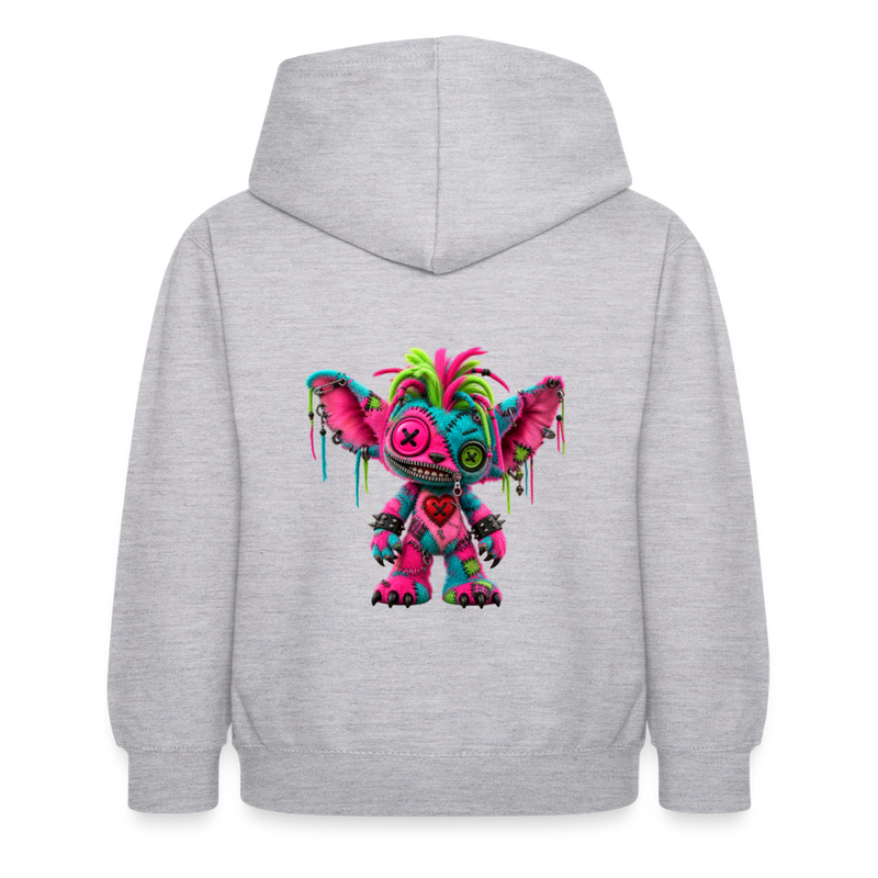 RIOT ROXIE – Kinder Hoodie - Hellgrau meliert