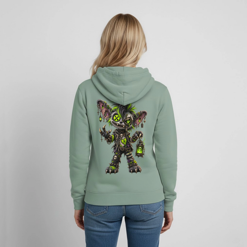 GRAVEYARD GIZZ – Damen Hoodie - Graugrün
