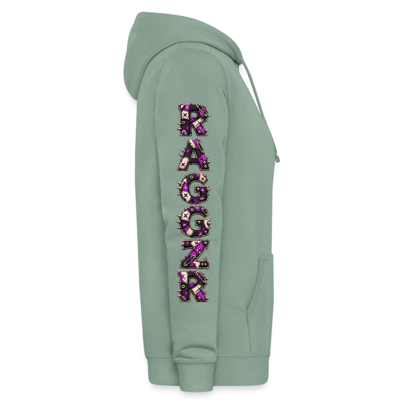 RAGGZR – Damen Hoodie - Graugrün