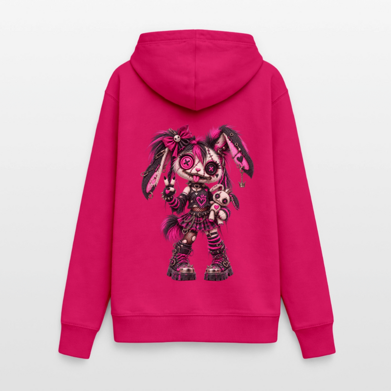 VELVET VEX – Damen Hoodie - dunkles Pink