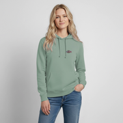 STATIC SPIKE – Damen Hoodie - Graugrün