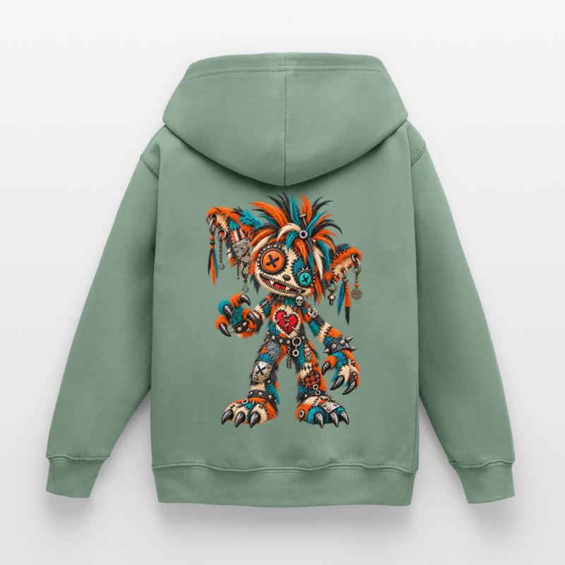 SCRAP JACK – Kinder Hoodie - Graugrün