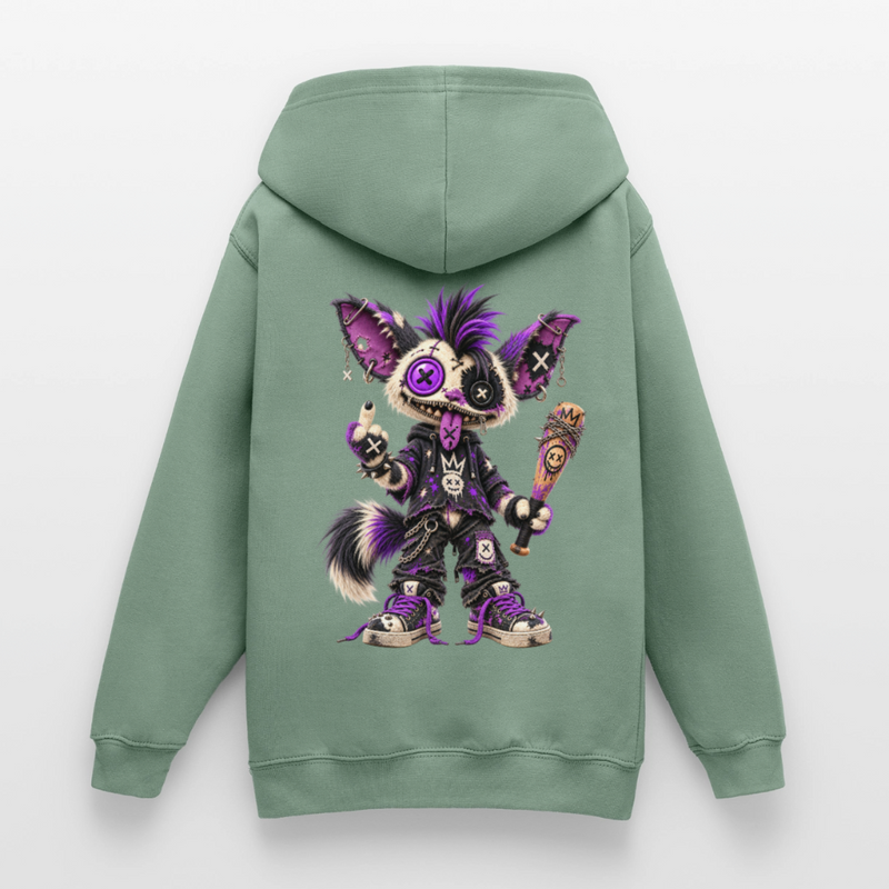 RAGGZR – Teenie Hoodie - Graugrün