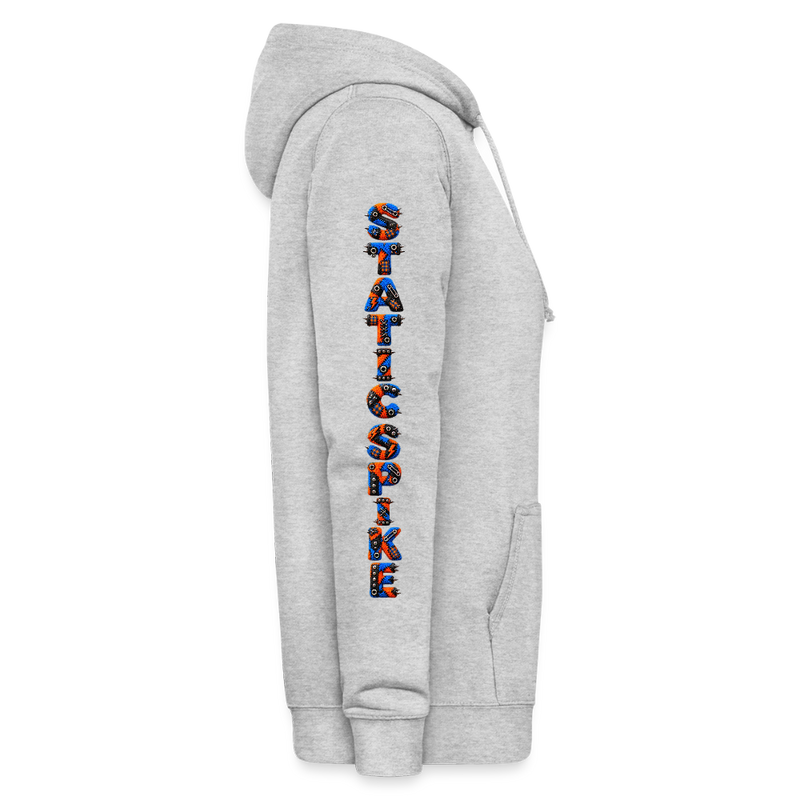 STATIC SPIKE – Damen Hoodie - Hellgrau meliert