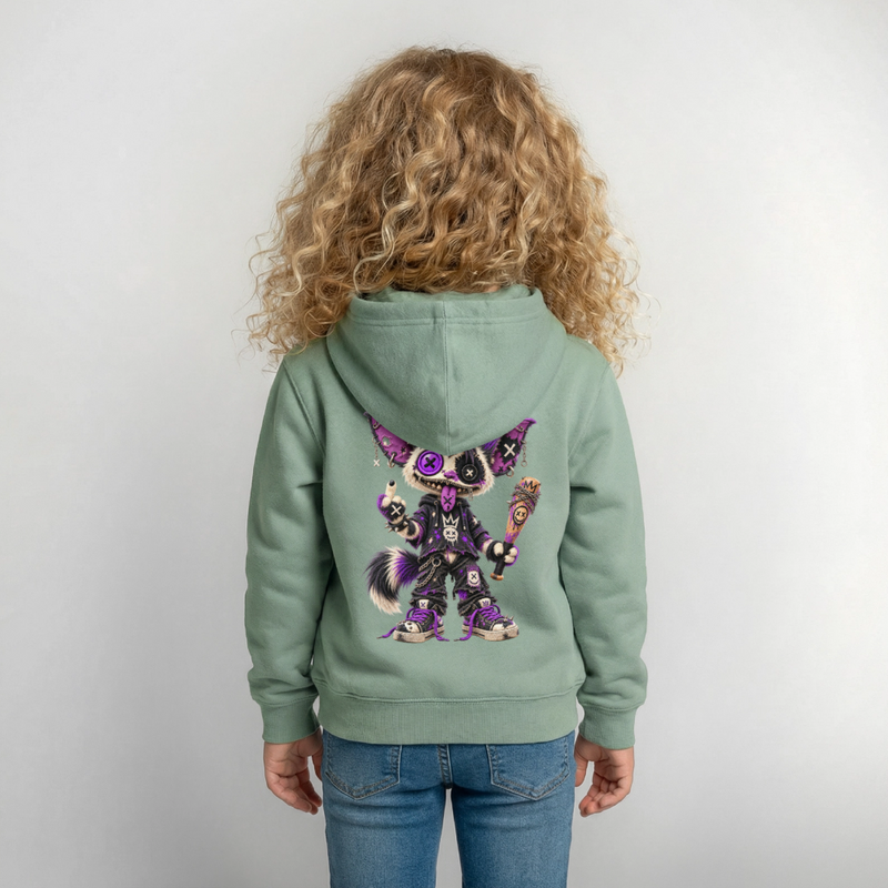RAGGZR – Kinder Hoodie - Graugrün